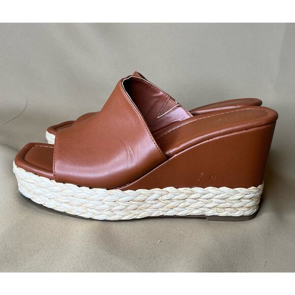 Kenneth Cole Reaction Maria Mule Brown PU Leather 10 New - Picture 5 of 9